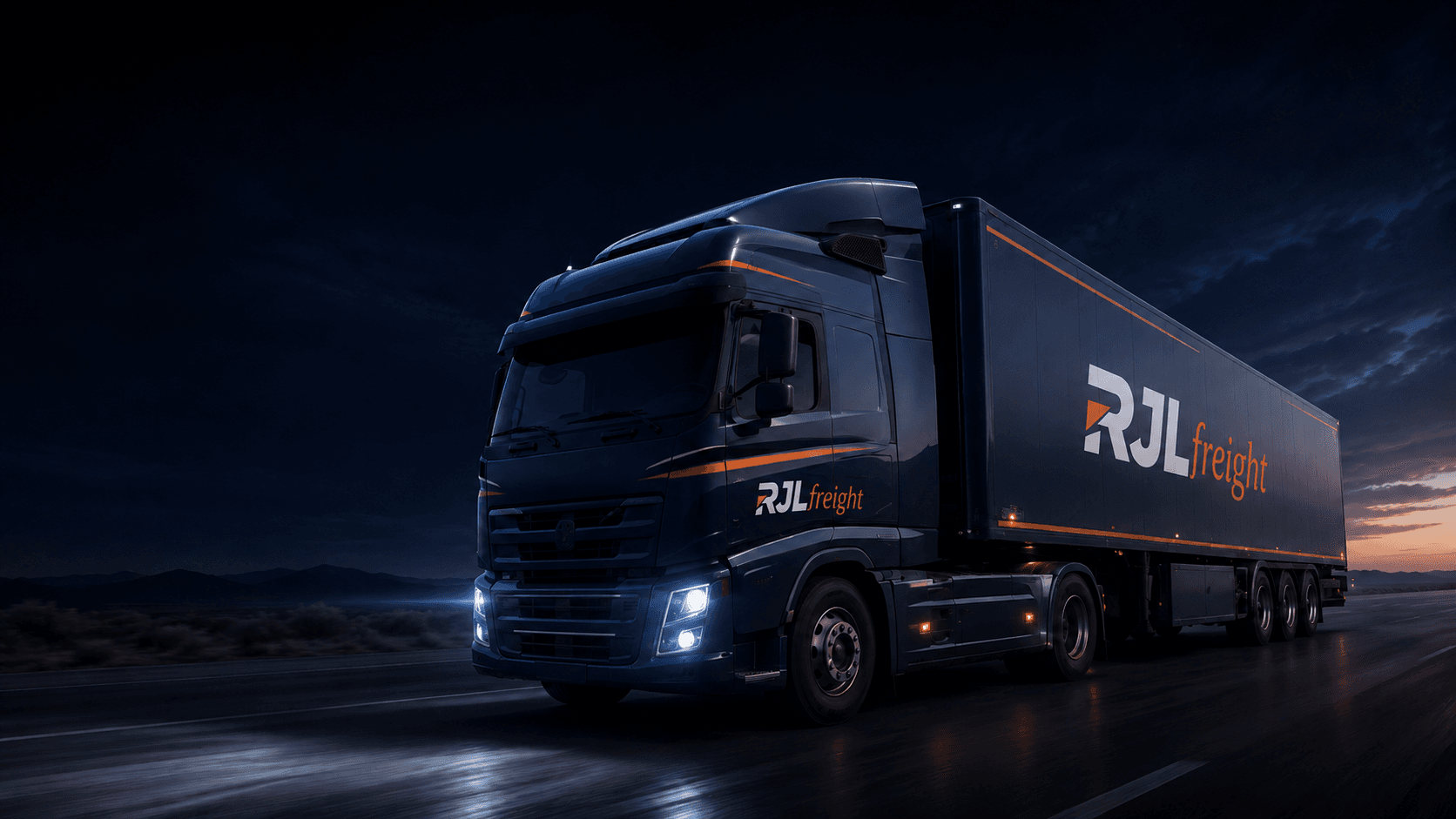 RJL Freight cross-border truck